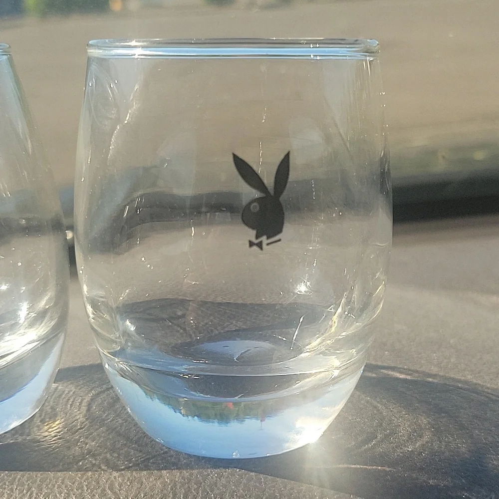 Vintage Playboy Barware glasses set of 2